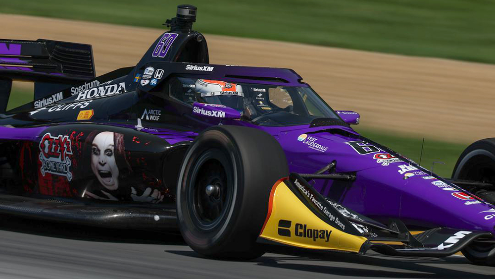 Felix Rosenqvist leads MSR 1-2 in morning warmup at Mid-Ohio